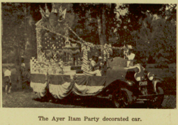 The Ayer Itam Party decorated car.