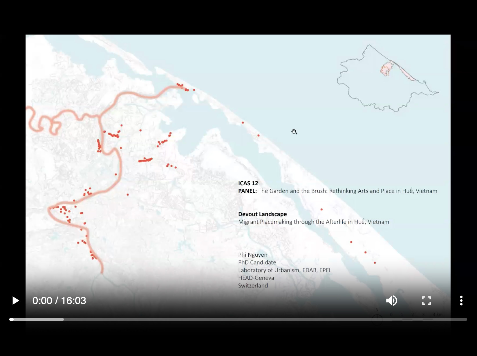 Digital mapping of migrant placemaking in Huế, Vietnam