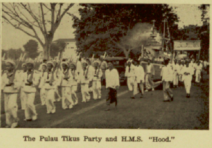 The Pulau Tikus Party and their parade float the HMS Hood.