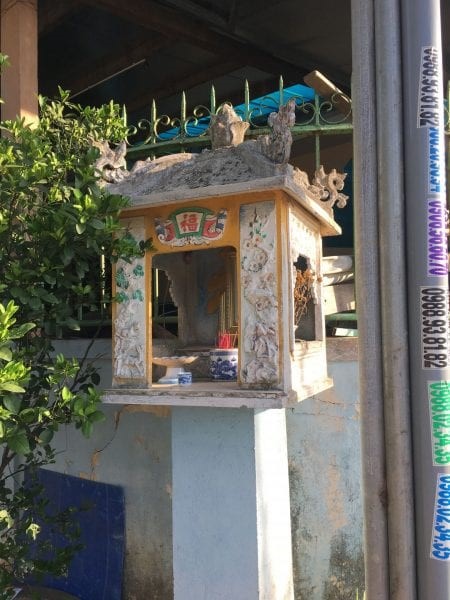 A street shrine in Huế, August 2018.