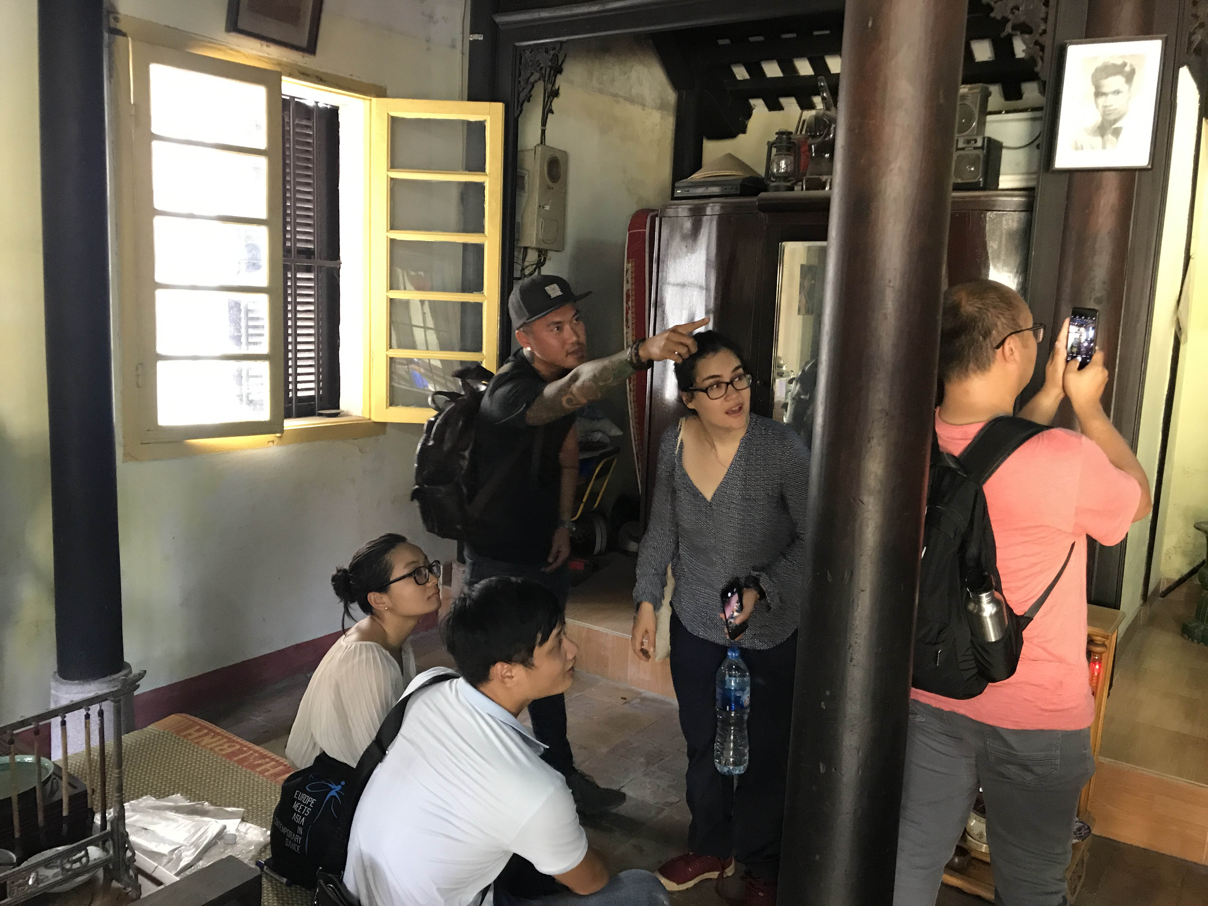 Site and Space participants at LOCATION during CITY fieldwork trip, YEAR. Photo: NAME.