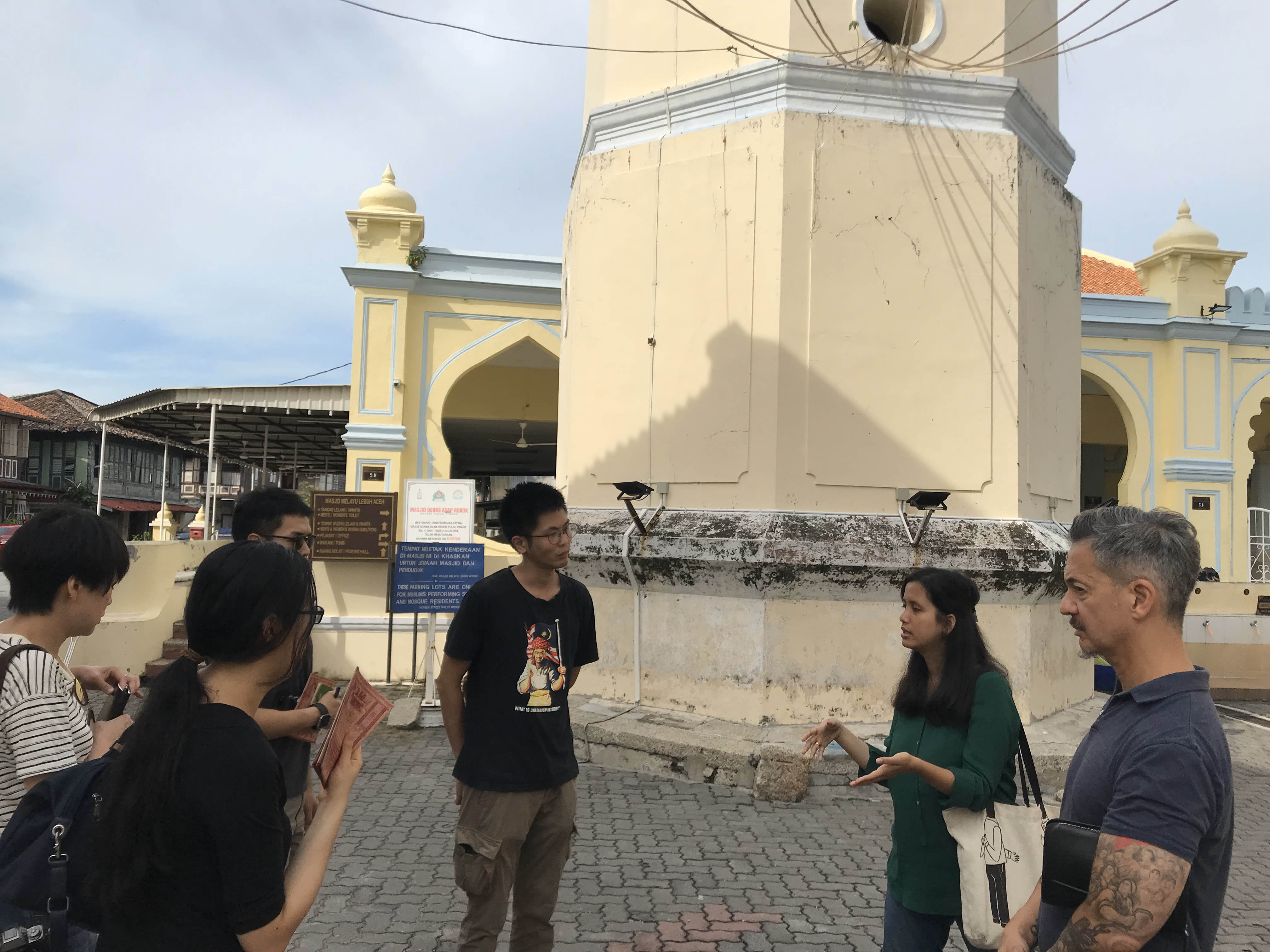 Site and Space participants at LOCATION during CITY fieldwork trip, YEAR. Photo: NAME.