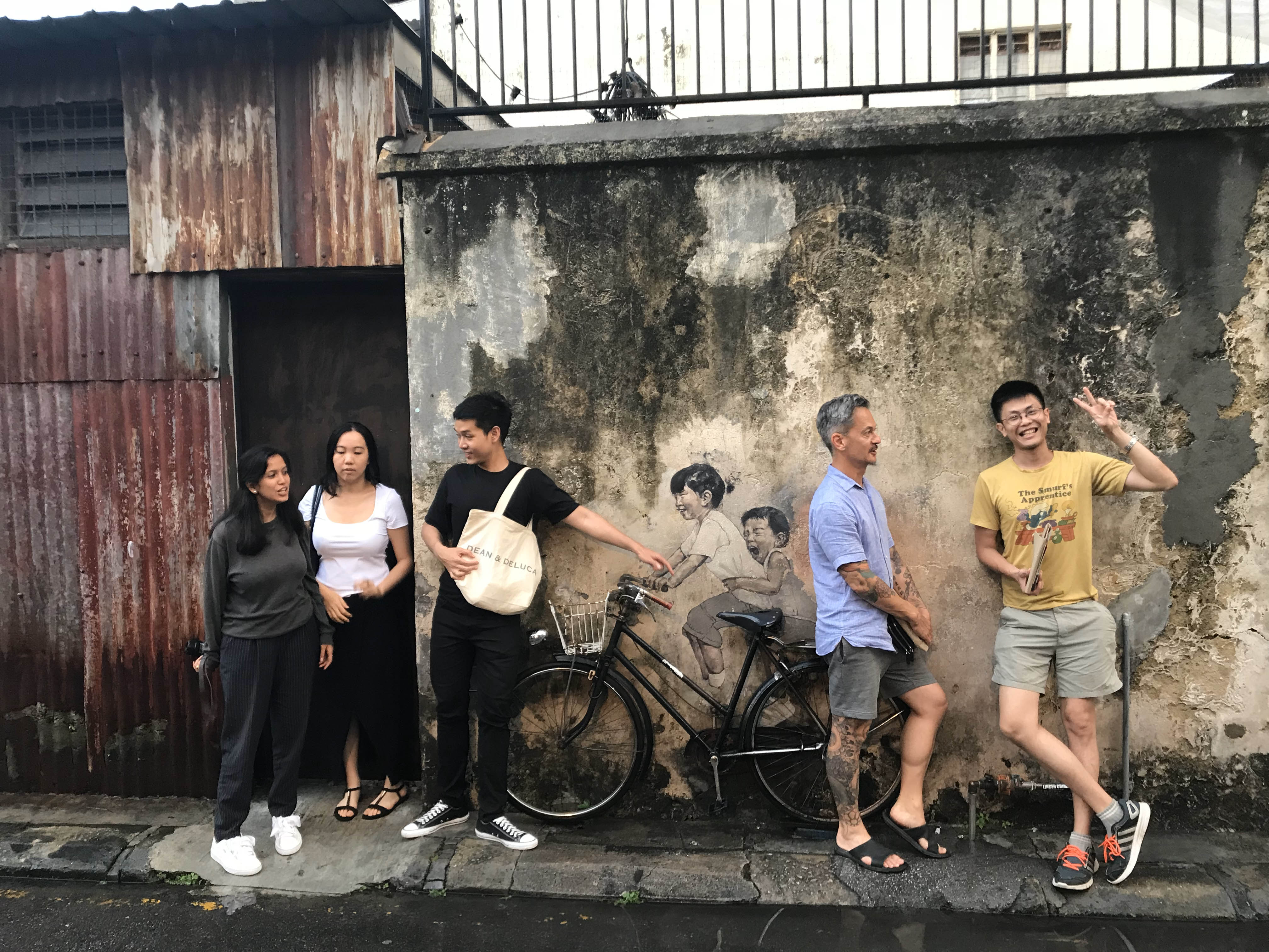 Site and Space participants at LOCATION during CITY fieldwork trip, YEAR. Photo: NAME.