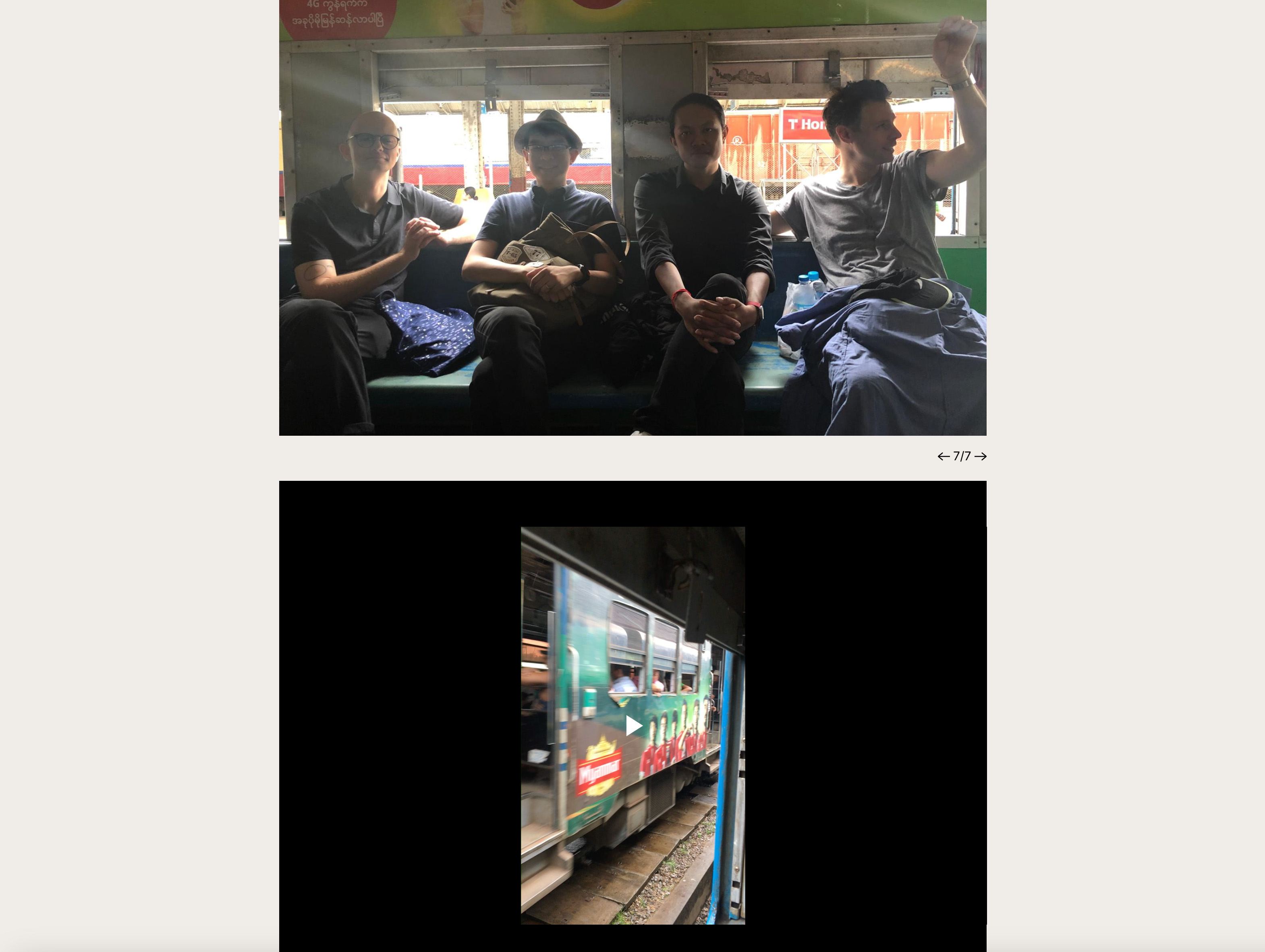 Photo and video of Yangon's circular railway, by Pen Sereypagna