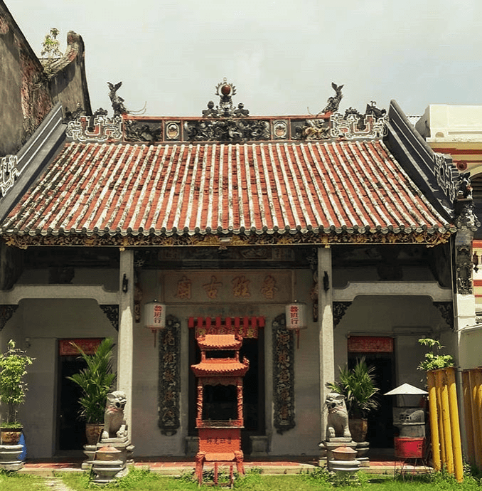 A traditional temple.