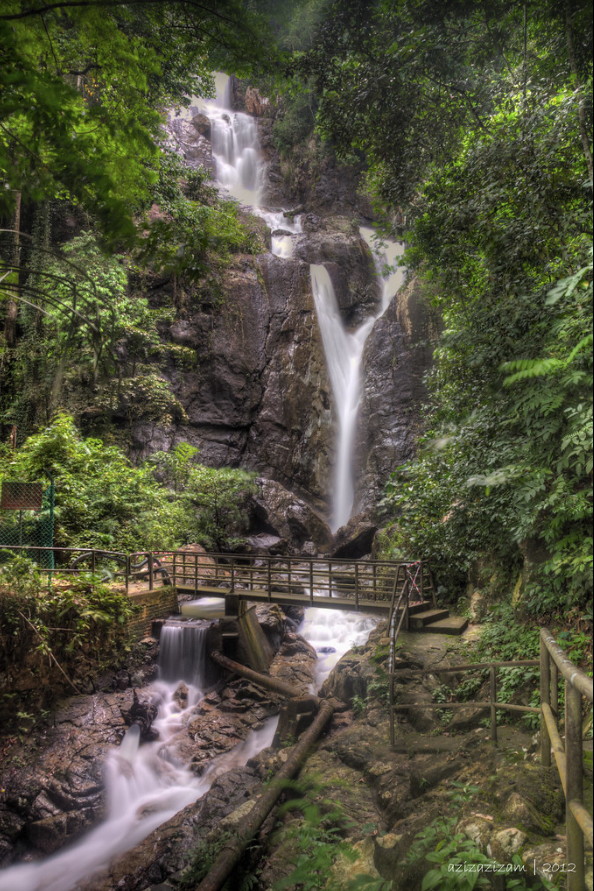 Modern photograph of sacred waterfall