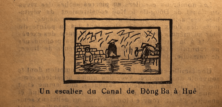 Print showing people working on a canal.