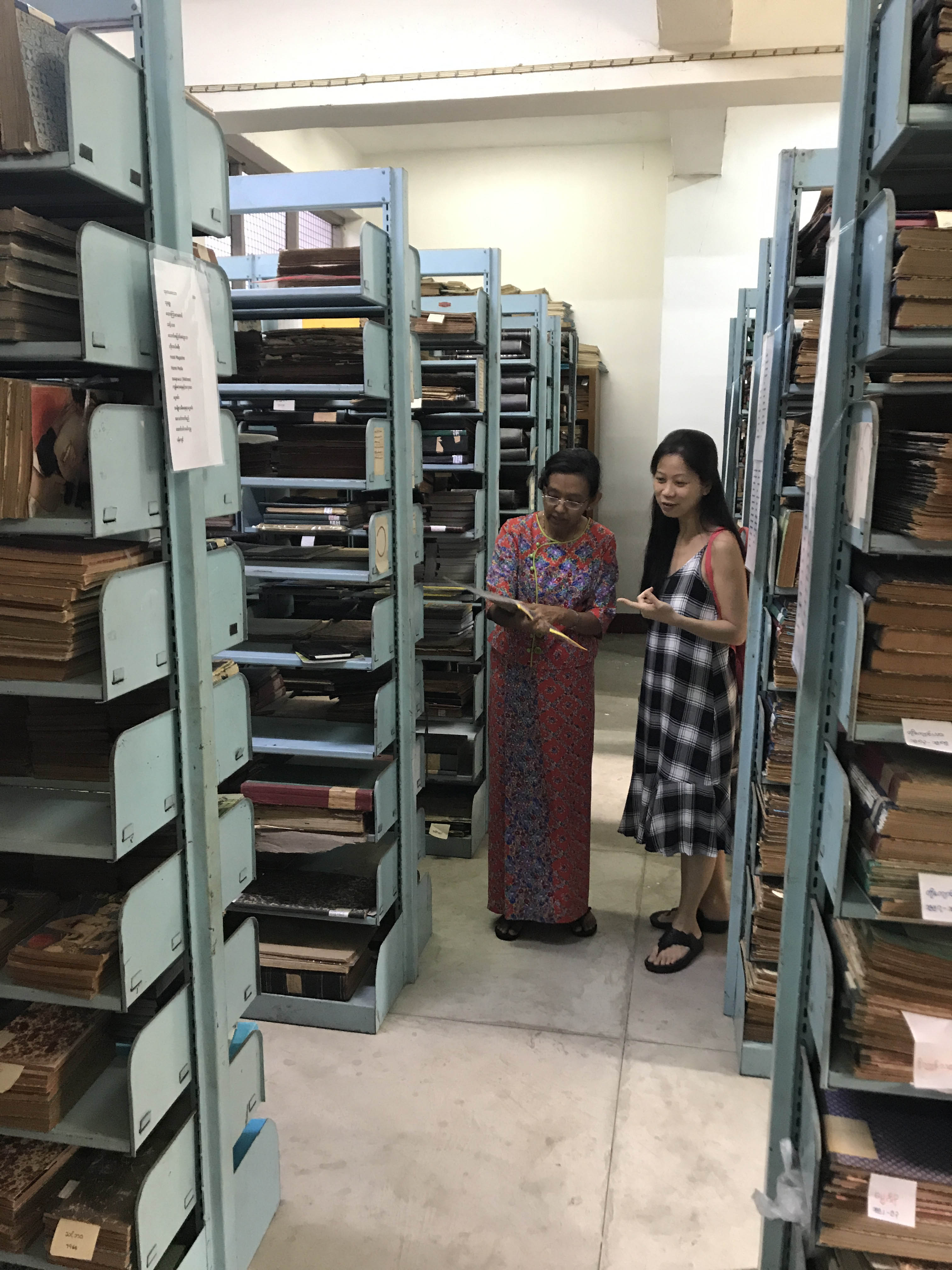 Site and Space participant with local expert at LOCATION during CITY fieldwork trip, YEAR. Photo: NAME.