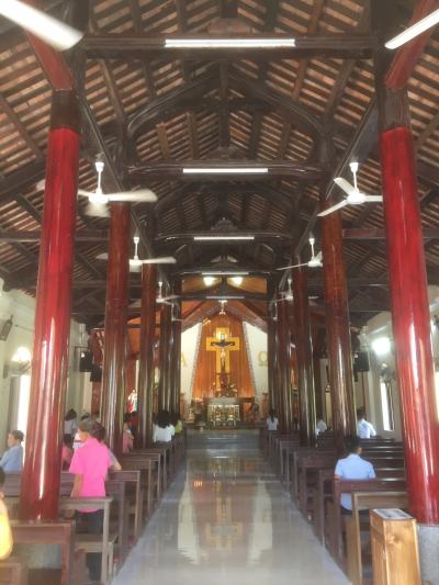 Interior of a temple in Ngọc Hồ