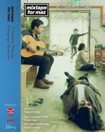 A poster for the play 'Mixtape for Maz' by Adiwijaya Iskandar
