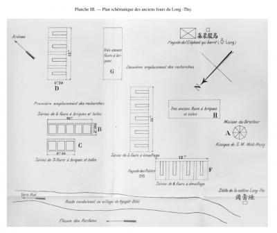 Schematics for brick/ceramic ovens at Nguyệt Biều